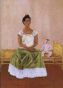 Frida Kahlo The doll and i oil painting artist